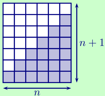 rectangle n par n+1