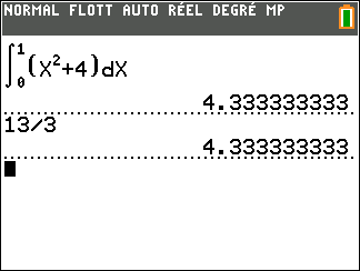 copie écran calculatrice