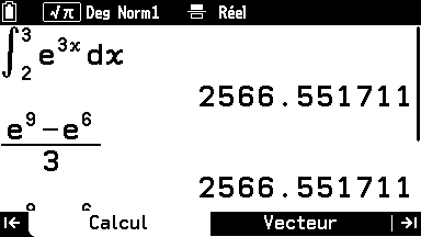 copie écran calculatrice