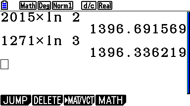 copie écran calculatrice