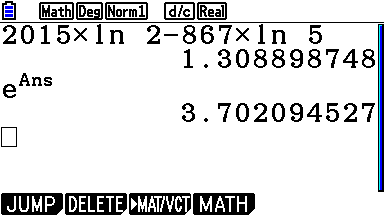 copie écran calculatrice