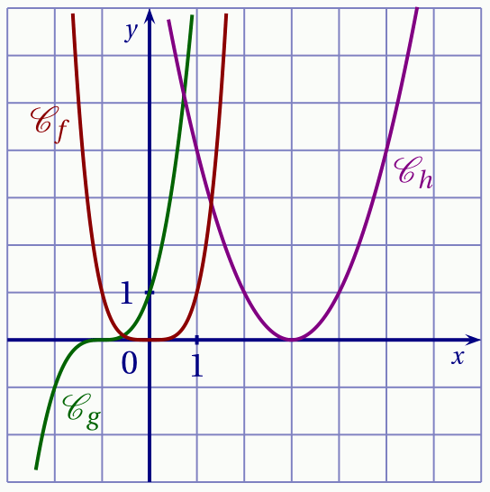 courbes des fonctions