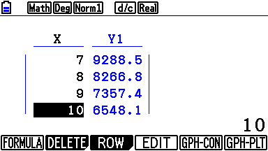 copie écran calculatrice