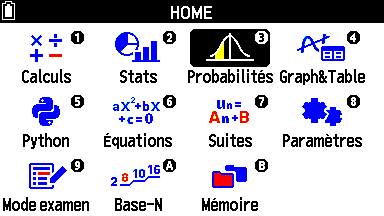 copie écran calculatrice