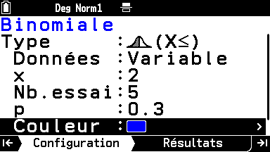 copie écran calculatrice